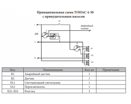 Монтажная схема Топас 5 Пр